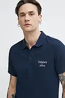 Urbanshop com ua Бавовняне поло Tommy Jeans колір синій з аплікацією DM0DM18927 РОЗМІРИ ЗАПИТУЙТЕ