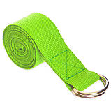 Ремінь для йоги SP-Sport FI-4943 183x3,8 см, фото 7