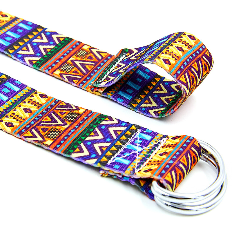 Ремінь для йоги кольоровий Мультиколор SP-Sport FI-6975-1 183x3.8 см, фото 1