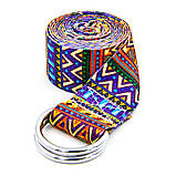 Ремінь для йоги кольоровий Мультиколор SP-Sport FI-6975-1 183x3.8 см, фото 3