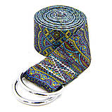 Ремінь для йоги кольоровий Мультиколор SP-Sport FI-6975-10 183x3.8 см, фото 2