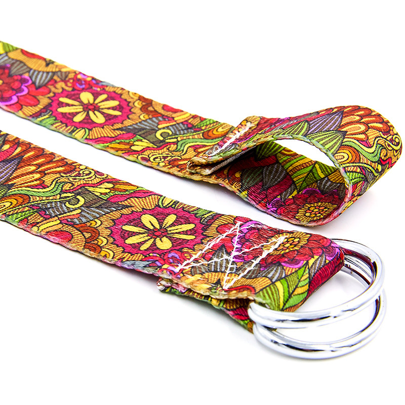 Ремінь для йоги кольоровий Мультиколор SP-Sport FI-6975-14 183x3.8 см, фото 1