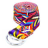 Ремінь для йоги кольоровий Мультиколор SP-Sport FI-6975-17 183x3.8 см, фото 2