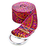 Ремінь для йоги кольоровий Мультиколор SP-Sport FI-6975-2 183x3.8 см, фото 2