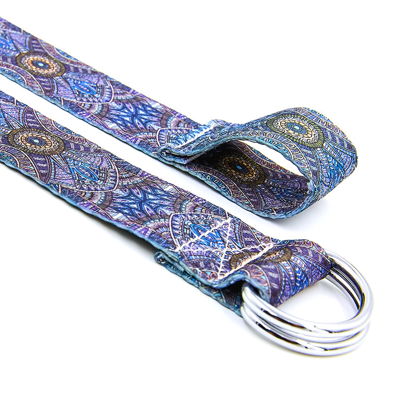 Ремінь для йоги кольоровий Мультиколор SP-Sport FI-6975-3 183x3.8 см, фото 1