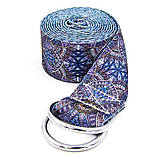 Ремінь для йоги кольоровий Мультиколор SP-Sport FI-6975-3 183x3.8 см, фото 2