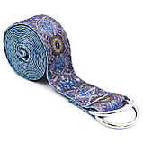 Ремінь для йоги кольоровий Мультиколор SP-Sport FI-6975-3 183x3.8 см, фото 3