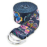 Ремінь для йоги кольоровий Мультиколор SP-Sport FI-6975-5 183x3.8 см, фото 2