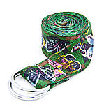 Ремінь для йоги кольоровий Мультиколор SP-Sport FI-6975-6 183x3.8 см, фото 2