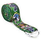 Ремінь для йоги кольоровий Мультиколор SP-Sport FI-6975-6 183x3.8 см, фото 3