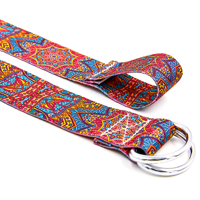 Ремінь для йоги кольоровий Мультиколор SP-Sport FI-6975-8183x3.8 см, фото 1