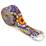 Ремінь для йоги кольоровий Мультиколор SP-Sport FI-6975-9 183x3.8 см, фото 3