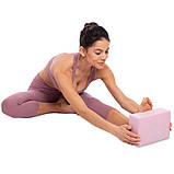 Блок для йоги опорний блок для фітнесу Record FI-5164, фото 7