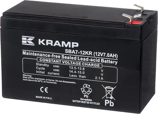 Акумуляторна батарея AGM 12 V 7 Ah Kramp