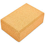 Блок для йоги корковий опорний блок для фітнесу SP-Sport FI-0831, фото 4