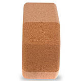 Блок для йоги корковий опорний блок для фітнесу Zelart FI-1567, фото 3