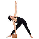 Блок для йоги корковий опорний блок для фітнесу Zelart FI-7850-3, фото 7