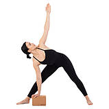 Блок для йоги корковий опорний блок для фітнесу Zelart FI-7850-4, фото 6