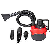 Автомобильный пылесос Turbo Vacuum Cleaner Wet Dry canister 12V с насадками Красный Mix