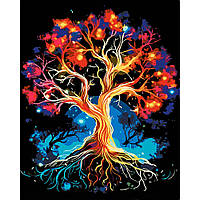 Картина за номерами " Дерево змін" проективна картина розміром 40х50 см Сюжет № 1