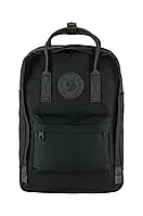 Urbanshop com ua Рюкзак Fjallraven Kanken No.2 Black Laptop 15'' колір чорний великий з аплікацією F23804