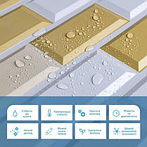 Декоративна ПВХ панель 3Д стінова 960х480х4мм біло-бежева клінкерна цегла, фото 5