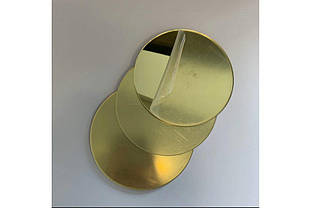 Дзеркало безпечне кругле 30мм золоте