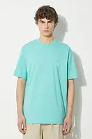 Urbanshop Бавовняна футболка Y-3 Relaxed SS Tee чоловіча колір бірюзовий однотонна IV8220 РОЗМІРИ ЗАПИТУЙТЕ