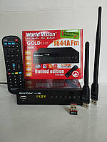 Новинка Приставка цифрова Т2 тюнер WorldVision T644А FM радіо+YouTube+ Megogo+TikTok+ IPTV+ AC3+WiFi адаптер