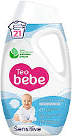 Жидкое средство для стирки детского белья Teo Bebe Gentle & Clean Sensitive 945 мл 21 цикл стирки