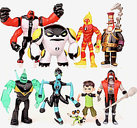 Набор фигурок Бен10 9в1 со световыми эффектами, 12 см - Ben 10 figure set Не медли покупай!