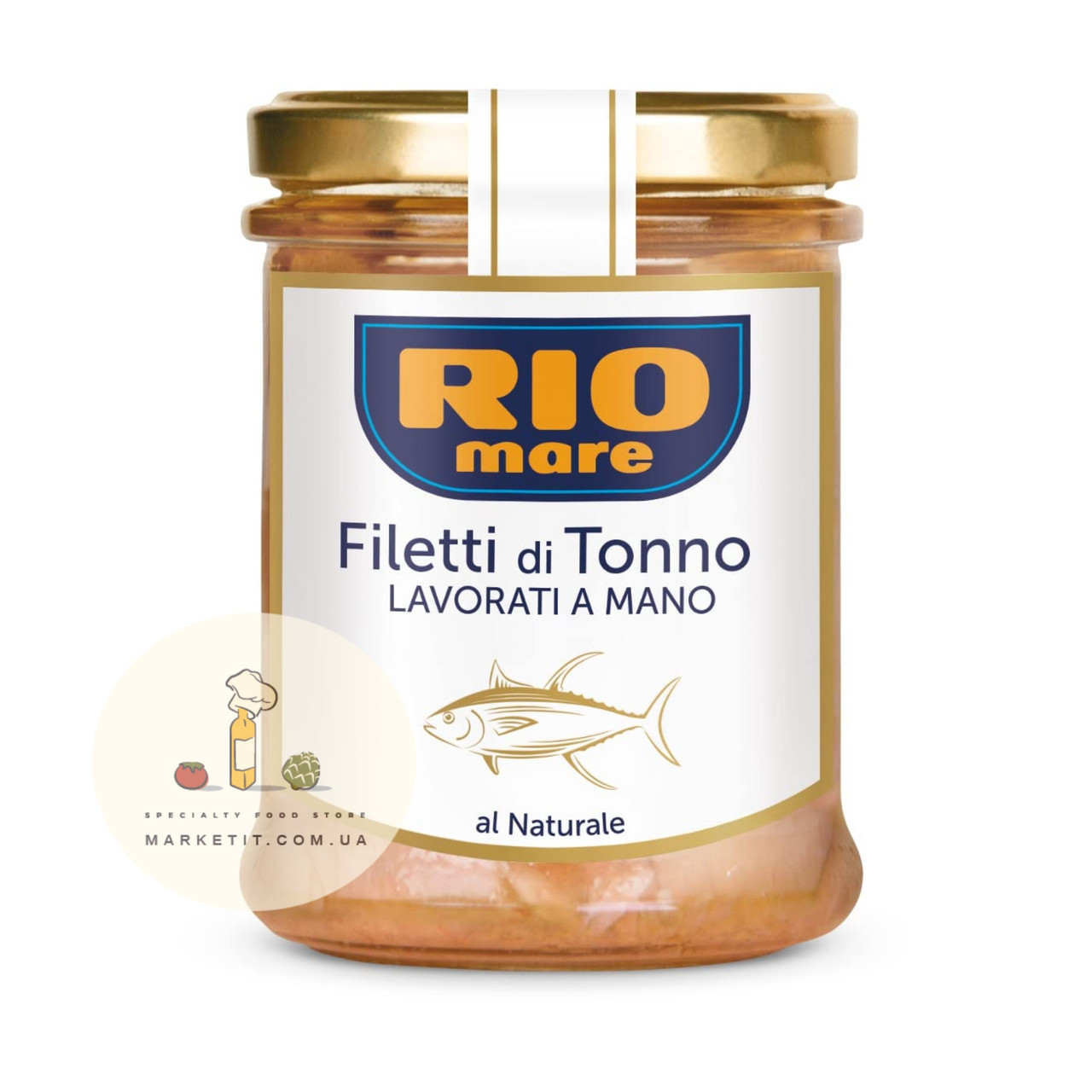 Тунець філе у власному соку Rio Mare Filetti di Tonno Naturale, Італія 180 г.
