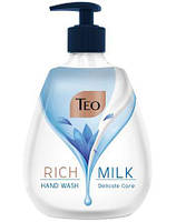 Мило рідке TEO Rich Milk Delicate Care дозатор 400 мл (3800024045141)
