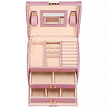 Скринька для прикрас (футляр для біжутерії) Springos 17.5 x 14 x 12.5 см HA1077 Poland, фото 3