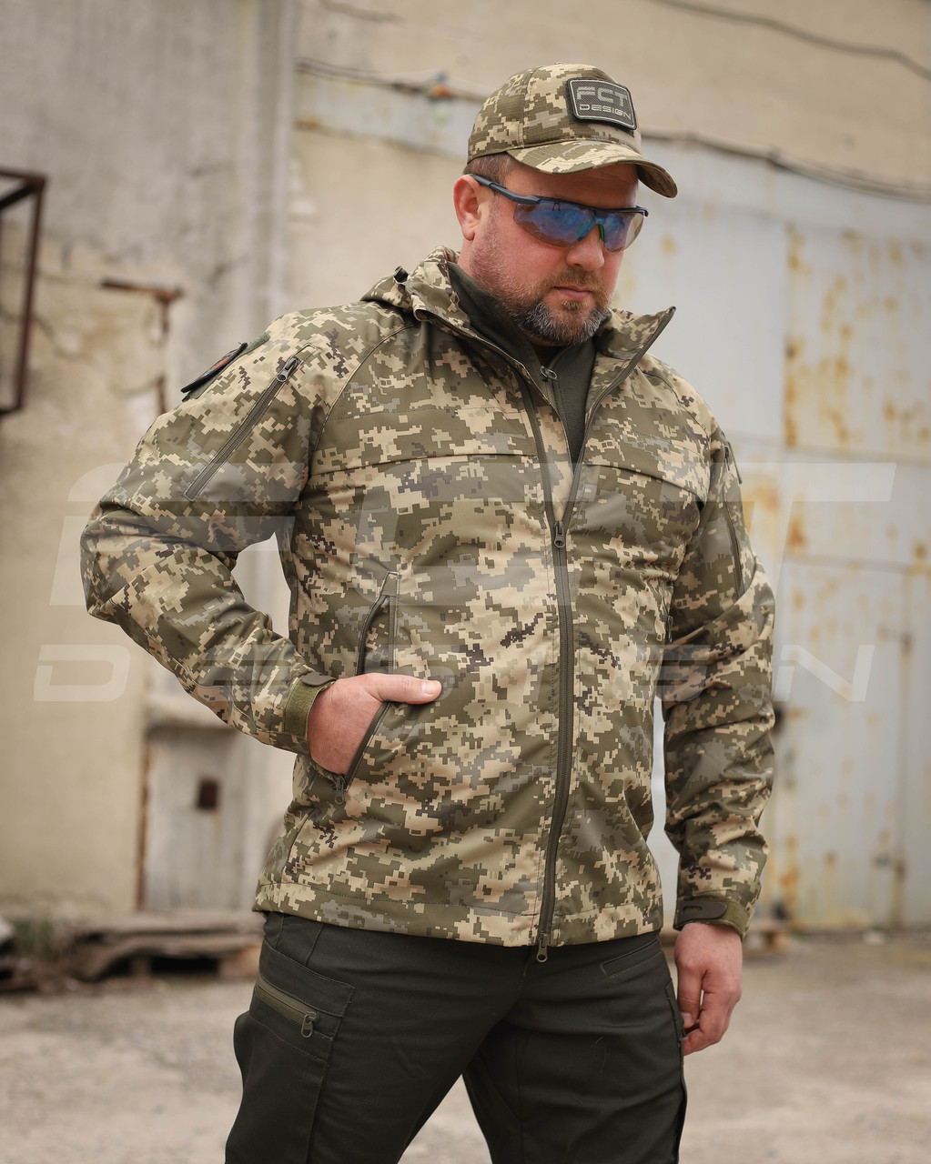 Куртка Ветровка Патрол  на сітці Піксель ЗСУ