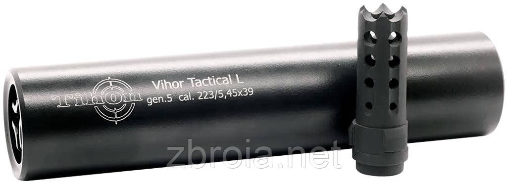 Глущик Tihon Vihor Tactical-L кал. 5,45/.223 Rem. Резьба 1/2"-28 UNEF (ДТК - титан)