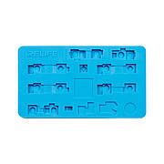 Силіконова матриця RELIFE RL-004FB для фіксації Face ID при пайці (11,5см*6,5см) силіконова (синя)
