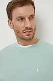 AllOriginal com ua Бавовняна кофта Polo Ralph Lauren чоловіча колір зелений однотонна РОЗМІРИ ЗАПИТУЙТЕ, фото 4