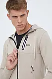 AllOriginal com ua Кофта Boss Green BOSS GREEN чоловіча колір бежевий з капюшоном однотонна РОЗМІРИ ЗАПИТУЙТЕ, фото 4