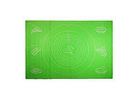Силиконовый коврик A-PLUS 65 х 45 см для раскатки теста салатовый 545652 UP, код: 8380191