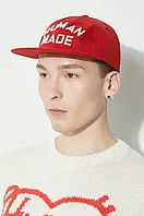 Urbanshop Бавовняна бейсболка Human Made Baseball Cap колір червоний з аплікацією HM27GD009 РОЗМІРИ ЗАПИТУЙТЕ