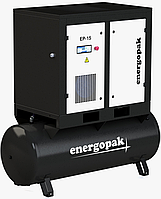 Винтовой компрессор Energopak EP 15-T270 с ресивером 270л 2000 л/хв, 10 бар, 15 кВт Не медли покупай!