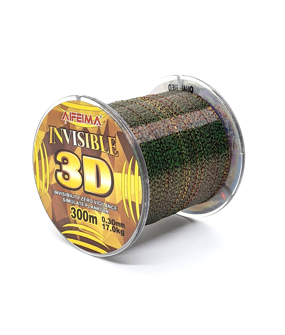 Волосінь 3D Feima Invisible 300 м 0.25мм / 13.0кг (зелено-червона) (5056)