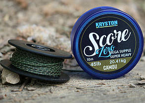 Ледкор безсвинцевий KRYSTON Score ZERO Leadfree Leader 45lb 10 м Camou