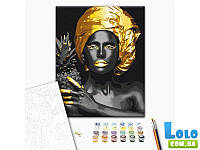 Картина по номерам Экзотическая красота с золотой краской, Brushme (40х50 см) (123288)