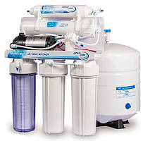 Фільтр зворотного осмосу з насосом Aqualine RO-5 P