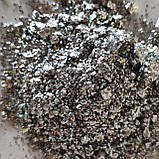 Пігмент металік пудра алюмінієва обезпилена срібло MES (060) 1 кг, фото 2