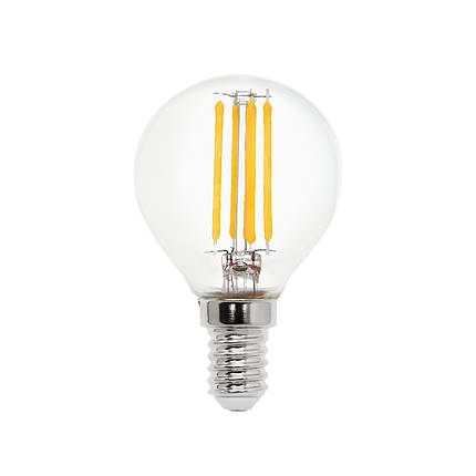 Лампа світлодіодна "FILAMENT BALL-6" 6W 2700 К E14, фото 1