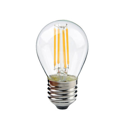 Лампа світлодіодна "FILAMENT BALL-6" 6W 2700 К E27, фото 1