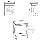 Стіл письмовий Юніор ширина 64см, фото 2